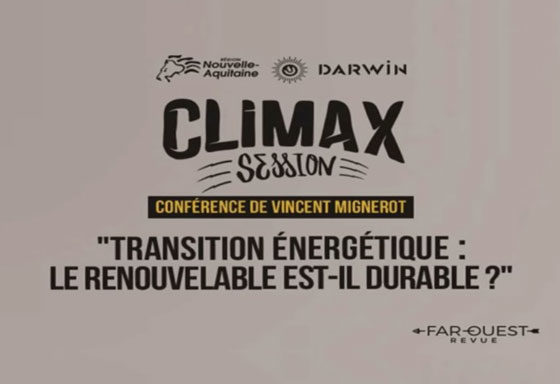 Climax Session, Darwin, Renouvelable durable